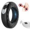 Anillo vibrador para masturbación masculina con control remoto y donut de silicona para adultos. AliExpress.