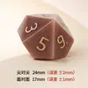 Dados de Gema Hongdongling Natural Poliedro Gravação Dados Digitais DND TRPG Sete naipes Z01