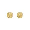Otoño e invierno 2025 Familia Zhou con destello dorado dibujo hueco azúcar pendientes mujer lujo ligero temperamento versátil dulce oreja