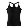 Nueva Camisola de Cuello en U para Mujer, Estilo Verano, Top Sexy Americano Ajustado con Copas, Ropa Interior sin Mangas
