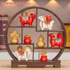 Nuevo Zodiac Chino Oveja Bo Gu Jia Adorno de Exhibición Mascota del Año de la Oveja Sala de Estar Gabinete de Entrada Decoración del Hogar Regalo de Apertura