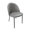 Ferro Fundido Preto Areia Pé Base Cadeira Baixa Cadeira Ergonômica Comercial Encosto Macio Cadeira de Lazer Corrente Hotel Cadeira de Jantar