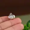 Colgante King Ciervo Dorado de Plata Pura Cumple-Deseos Plata Dura Vintage Cuerda Trenzada Hecha a Mano DIY Colgante de Caqui Simple y Versátil