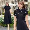 Xale Combinando Plus Size para Mulheres, Estilo Chinês Rosa Negra Novo Estilo Chinês Colete de Gola Alta Atacado N8428