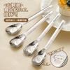 ¡Guau! Cuchara Colgante Grande Personalizada 316L, Cuchara Creativa para Postre, Cuchara para Alimentación de Bebés en Casa, Cuchara Mezcladora de Mango Largo