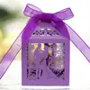 Fábrica de origen transfronterizo Día de San Valentín Amor hueco Gracias Caja de dulces de boda Regalo de retorno de boda Caja de dulces con cinta en stock