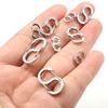 Acero Inoxidable Hebilla Doble S de Lanzamiento Fino Hebilla de 8 Caracteres Joyería Accesorios Pulsera DIY Conexión de Collar Hebilla de Accesorios para Bolsos Hebilla Colgante