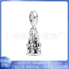 Pandora 925 Cobre Branco Banhado a Prata Pingente Fofo Dumbo Castelo Cordão Pendurado Acessórios diy Contas Pandora