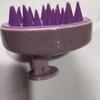 Cepillo para el cabello de paja de trigo Cepillo de masaje para el baño de adultos Artefacto para el champú Cepillo de silicona para fregar el champú para el hogar