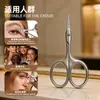 Tijeras de maquillaje de punta fina para recortar cejas, tijeras de belleza para regalo de evento corporativo, tijeras de belleza para pestañas postizas, vello nasal y cejas