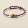 Cuerda de Mano Cuerda Roja Cuerda Trenzada a Mano Pulsera DIY Accesorios de Oro Usables Semiterminados Colgante Pareja Cuerda Roja Concéntrica