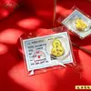 Pegatinas para Teléfono de Oro Puro 999, Láminas de Oro para Hacerse Rico de Princesa, Imanes de Refrigerador de Fortuna, Tarjetas de Oro de Tesoro, Regalos al por Mayor