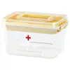 Botiquín Médico de Emergencia Multicapa de Gran Capacidad con Almacenamiento Categorizado y Asa, Adecuado para Uso en Automóvil y al Aire Libre