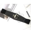 Abrigo sello de cintura moda femenina falda a juego moderno elástico vestido elástico ropa exterior versátil accesorios de cinturón ancho decorativo