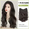 Cabelo Cacheado em Camadas Francês para Mulheres com Cabelo Longo, Aplique de Cabelo de Uma Peça para Aumentar o Volume do Cabelo, Cabelo Cacheado Fofo Simulado em Forma de V, Aplique Natural Sem Marcas
