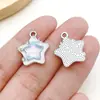 Sal Marina Aleación Azul Corazón Mariposa Luna Pentagrama Colgante DIY Pulsera Hecha a Mano Collar Accesorios de Joyería