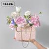 Día de San Valentín Chino Bolso de Marca de Lujo Ligero de Moda Caja de Regalo Plegable con Flor Arreglo Floral de Entrenamiento Floral Bolso