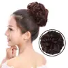 Peluca de Moño Esponjoso Accesorio para el Cabello, Postizo Negro Realista y Cómodo para Niñas, Suave y Duradero para Peinar