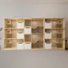 Gabinete para gatos, villa para gatos, nido para gatos de interior, jaula para gatos, casa para gatos de exhibición para tienda de mascotas, madera maciza al por mayor