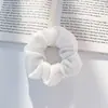 Scrunchie Fofo Estilo JK Acadêmico Coreano, Elástico de Cabelo para Meninas, Acessório de Cabelo
