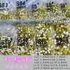 Rinestones pequeños redondos de fondo plano multiespecificación, 1440 piezas al por mayor, decoraciones de arte de uñas de diamante DIY súper brillantes, rhinestones mixtos de arte de uñas de Yiwu