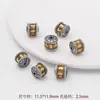 Pulseira com Contas Giratórias, Amuleto, Roda de Oração, Liga Metálica Banhada com Prata Tibetana Antiga, Círculo Dourado, Nuvem Auspiciosa, Bijuteria Artesanal com Contas