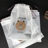 Fornecimento Direto da Fábrica Saco de Embalagem para Toalha Criativo Portátil Viagem Cosméticos Pacote Aba Bolso Calças Cordão Saco para Eventos Atacado Personalização