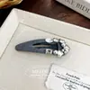 Pinza para el pelo de strass y perlas de lujo ligero y de alta gama, pinza BB, pinza de rotura exquisita, pinza de moda para flequillo, pinza lateral, accesorios para el cabello