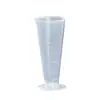 Taza medidora de plástico al por mayor transfronteriza 100 ml taza medidora de PP de grado alimenticio con escala taza medidora pequeña triangular herramienta para tienda de té de leche