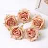 Ins Estilo Escandinavo Rosa Flor Artificial Cabeza de Flor Falsa Hecho a Mano DIY Pasador Tocado de Flor Material para Bolso Gu Mei Tong