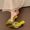 Sapatos Fechados Estilo Fada Nova Coleção Primavera/Verão 2026, Salto Alto Francês Meio Aberto de Nicho, Modernos e Únicos para Mulheres