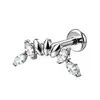Piercing Labio Murciélago Estrella Corazón Marquise Zirconia Titanio F136 Joyería para Piercing Corporal Aleación de Titanio G23