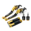Aplicable para Yamaha FZ6R/N/S FZ8 Palancas de Freno y Embrague Plegables Modificadas Manillar Puños Manillar Topes de Manillar