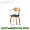 Mesa de bar de madera maciza y combinación de sillas estilo industrial Qingba sofá de terraza tienda de barbacoa cafetería bistró silla de comedor retro