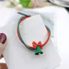 Anillo para el pelo de Santa Claus de Navidad lindo de alta elasticidad de color Cuerda para la cabeza simple de Nudo de Fundación diadema femenina
