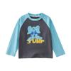 Cotton Hall Camiseta de Algodón Puro para Niños Otoño Niños y Niñas Bebé Dibujos Animados Tops Camisetas de Manga Larga para Niños Transpirables