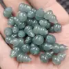 Jade de Cuarcita Agujero Pasante Calabaza Jade Cuentas Sueltas Agua Azul Aceite Verde Calabaza Tridimensional Accesorios para Joyería DIY Cuentas Hechas a Mano