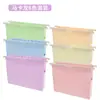 Carpeta colgante retráctil estilo macarrón más vendida transfronteriza, Carpeta de almacenamiento de documentos de oficina impermeable de PP engrosado estilo americano