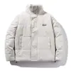 Nueva chaqueta acolchada cálida versátil casual de manga larga con cuello vuelto engrosada para adolescentes, abrigo de algodón casual versátil para niños