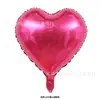 Versão leve de 18 polegadas balão de alumínio em formato de coração cor sólida balão de amor decoração de festa de aniversário de bebê layout de cena atacado