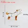 Figuritas del Zodiaco de Vidrio: Rata, Buey, Tigre, Conejo, Dragón, Serpiente, Caballo, Oveja, Mono, Gallo, Perro, Cerdo - Decoraciones de Escritorio de Animales, Regalos Transfronterizos