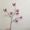 Simulación de 7 ramas muertas accesorios de fotografía de mariposas escenario de boda ventana flores de simulación decoración suave adornos de sala de estar hogar