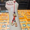 Novo chaveiro pingente de paz em madeira de pessegueiro estilo chinês, acessório cultural tradicional e criativo, amuleto de bênção portátil para pendrives, câmeras, mochilas e outros itens