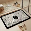 Alfombra de Piso para Baño, Alfombra Absorbente de Barro Diatómico para Baño, Felpudo para Puerta de Baño, Alfombra Antideslizante para Lavado de Manos en Baño/Inodoro