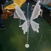 Nuevos Accesorios para Bodas Luces de Mariposa Luminosas Alas Guía de Camino Escenario T Decoración de Salón de Bodas Adornos Colgantes del Techo Arreglo