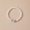Cuentas de Concha Natural de Alta Calidad, Aguamarina, Pulseras de Cristal Fresa, Joyería de Lujo Ligero de un Círculo, Productos Populares, Suministro Estable, Listos para Entrega en Segundos