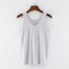 Colete Feminino de Algodão Branco para Meia-idade e Idosos Camiseta Interior Camisa de Mãe Roupa Íntima Base de Algodão Sem Mangas Colete/Peça Obstáculo