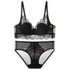 Lencería Francesa Transfronteriza para Mujer, Sujetador de Encaje con Copa de Orejas de Conejo Pure Desire, Set de Lencería Sexy Reductor de Busto Grande Anti-Caída