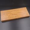 Bandeja de té de madera maciza y bambú, juego de té Kung Fu japonés simple, bandeja de secado de bambú para té, mesa de té