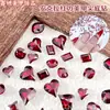 Dica de Manicure de Celebridade da Internet Joia de Diamante na Base Coração Bordô Diamante Cristais para Unhas Diamante para Unhas Vermelho Ankola
